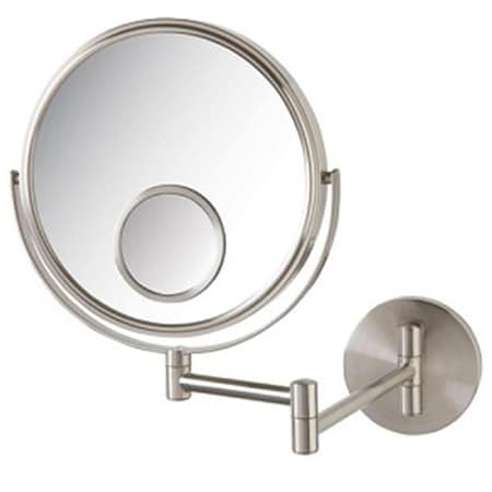 Rickis Rugs 8 in., 10X-1X with 15X Spot Wall Mount Mirror, Nickel RI1523452